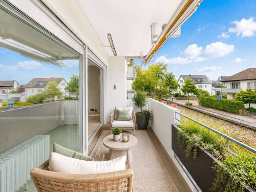 Balkon (Visualisierung) - 3 Zimmer Etagenwohnung in Viernheim
