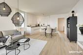 Wohnbeispiel Wohnzimmer 1 - 4 Zimmer Etagenwohnung zum Kaufen in München