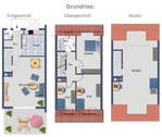 Grundriss EG, OG & Studio - 