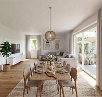 Großer Loftbereich - moderne 3-Zimmer-Wohnung mit Balkon in Teublitz