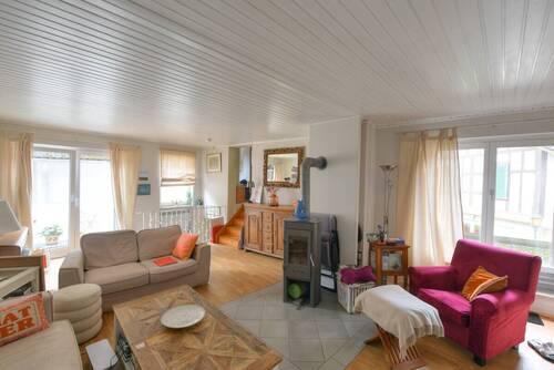 K253 OG Wohnzimmer mit Ausblick - Außergewöhnliches Einfamilienhaus in der Kronberger Altstadt