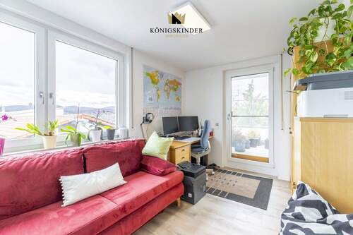 Kinderzimmer, Blick zur Dachterrasse - 