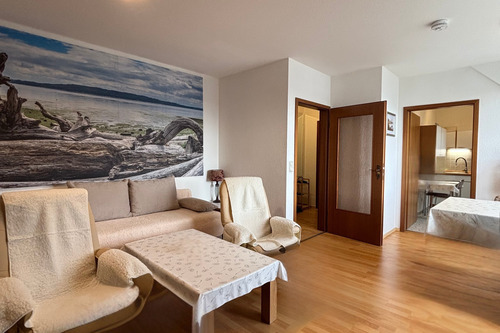 Der gemütliche Wohn- und Schlafbereich - 1 Zimmer Etagenwohnung zum Kaufen in Putbus