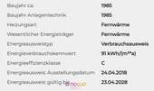 Energieausweisdaten - 
