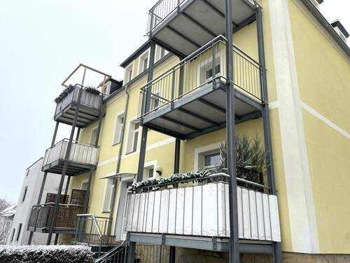 Rückansicht - 2 Zimmer Etagenwohnung zur Miete in Dresden