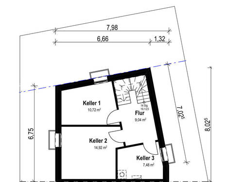 Kellergeschoss Billwerder Str. 37 - 