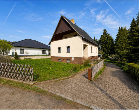Außenansicht - Naturidyll im Osterzgebirge - Einfamilienhaus mit großzügigem Garten und Charme