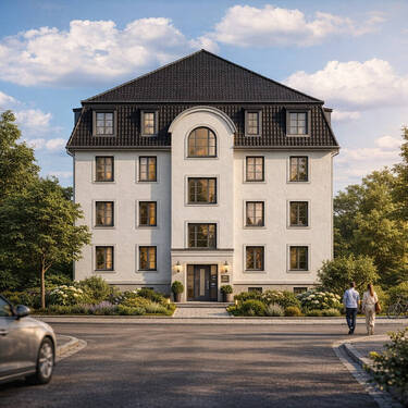 Ansicht Nord - Provisionsfrei! Energieeffiziente 4-Raum- Eigentumswohnung mit Terrasse, Aufzug und Tiefgarage!