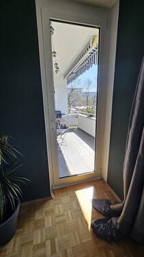 Blick aus SZi zum Balkon - 