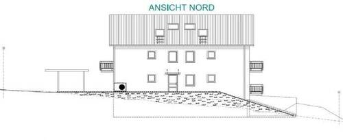 Ansicht Nord - Etagenwohnung mit 65,20 m&sup2; in Murrhardt / Fornsbach zum Kaufen
