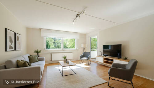 Wohnzimmer (KI-Staging) - 