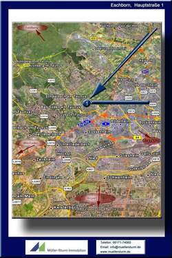 Eschborn Hauptstraße 1 01 Lageplan.jpg - 4 Zimmer Etagenwohnung zur Miete in Eschborn