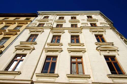 Frontansicht - Etagenwohnung mit 43,00 m&sup2; in Leipzig zum Kaufen