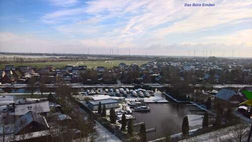 Aussicht Balkon sig.jpg - Über den Dächern von Emden - 4 Zimmer Wohnung zu vermieten!