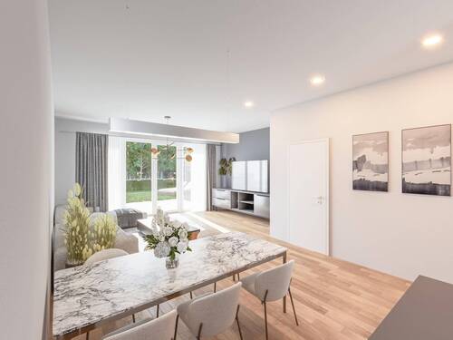 Wohnzimmer - 4 Zimmer Doppelhaushälfte in Werneuchen