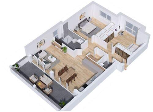 Whg. 6 - Exklusive 3½ Zimmer Wohnung in Top-Lage!