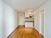 Wohn- und Kochbereich Ansicht 1 - 2 Zimmer Etagenwohnung zur Miete in Nürnberg