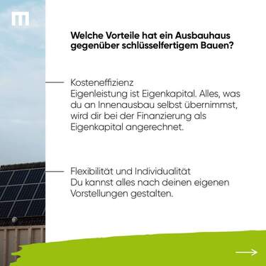 Ausbauhaus Vorteile - 