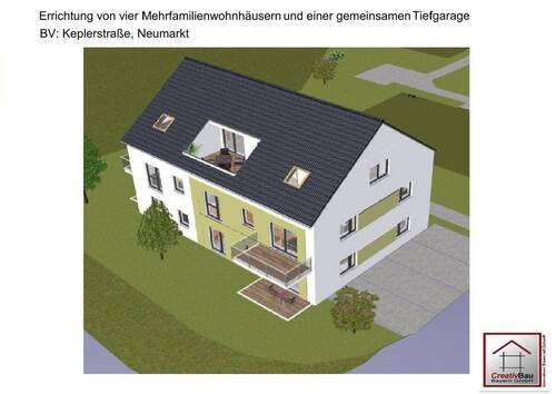 H3-W5 Einezlwohnung Vogelperspektive.jpg - 4 Zimmer Terrassenwohnung in Neumarkt in der Oberpfalz