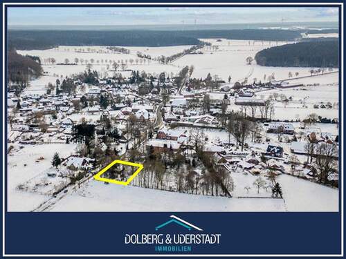 Titelbild - 1500m² Baugrundstück in der Lüneburger Heide, Feldrandlage und Sackgassenende