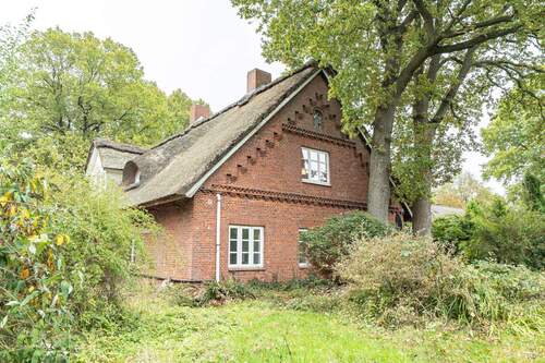 Seitenansicht - Viel Platz & Potenzial: Ein- oder Zweifamilienhaus mit großer Scheune in Kutenholz