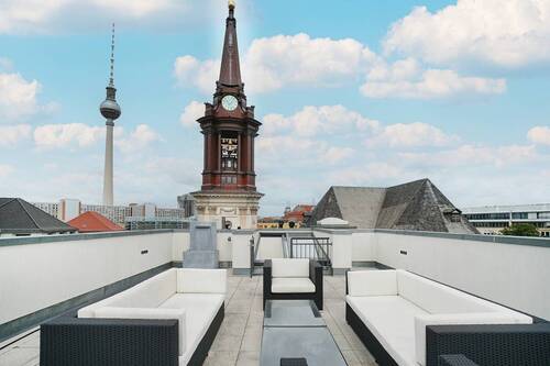 Bild 1 - Erstklassiges Penthouse mit Dachterrasse in historischer Toplage