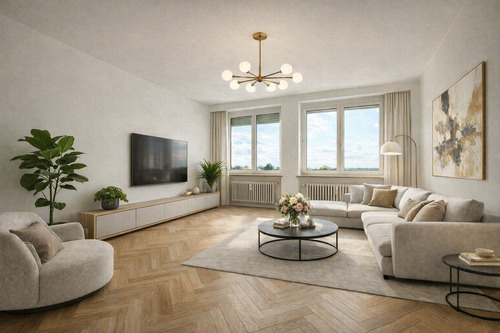 Visualisierung ansprechender Wohnbereich - 