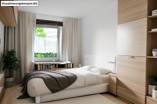Schlafzimmer - Großzügig geschnitten: Helle 3 Zi.-Wohnung mit Sonnenbalkon!