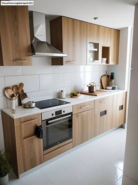 Küche möbliert (KI) - 5 Zimmer Etagenwohnung in Duisburg