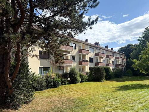 Ansicht Hausrückseite - Vermietete 2-Zimmer-Wohnung mit Balkon in der Bremer Neustadt