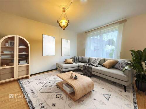 Wohnzimmer UG gestaged - 