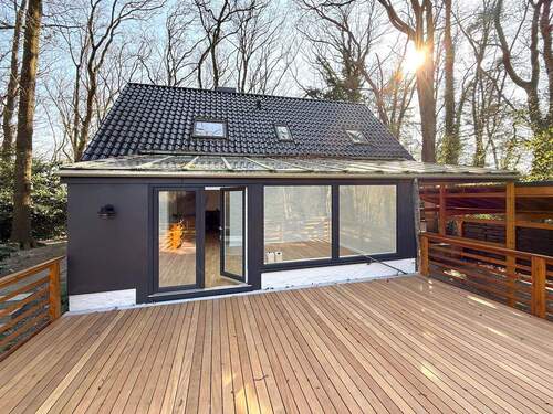 Blick auf den Wintergarten - 5 Zimmer Einfamilienhaus in Ottersberg