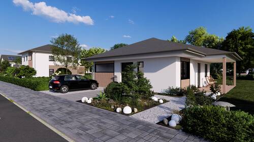 Bungalow 98 - Eingang.jpg - 4 Zimmer Einfamilienhaus zum Kaufen in Baunatal