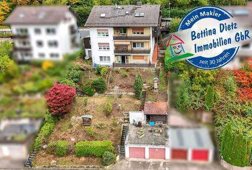 Außenansicht - DIETZ: 2 bis 3 Familienhaus mit schönem Blick, Doppelgarage in Waldrandlage! 1 Wohneinheit frei!