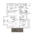 Grundriss Wohnung Nr. 6 - 