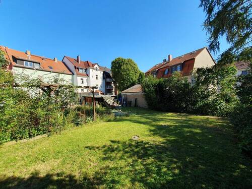 Rückansicht mit Garten - 