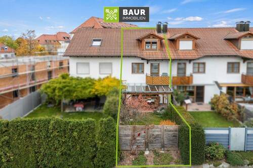 Luftbild - 5 Zimmer Reihenmittelhaus in Weingarten