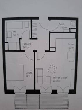 Bild 3 - 2 Zimmer Etagenwohnung in Kiel