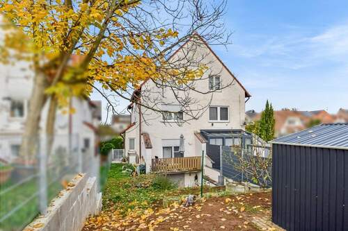 Gartenansicht - 5 Zimmer Doppelhaushälfte in Groß-Umstadt