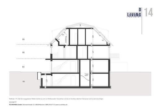 Schnitt - Etagenwohnung mit 89,00 m&sup2; in München zum Kaufen