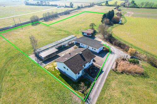 Luftansicht - Einfamilienhaus mit 252,00 m&sup2; in Babenhausen zum Kaufen