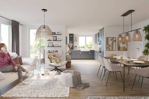 maßstabsgetreue Visualisierung Wohnung 113 - 3 Zimmer Etagenwohnung in Greifenberg