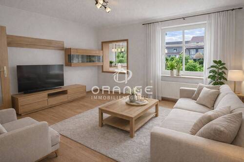 Wohnzimmer Ansicht 1 - Etagenwohnung mit 75,00 m&sup2; in Schöneiche bei Berlin zum Kaufen