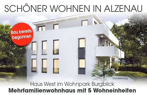 Straßenansicht Haus West - *** NEUBAU - ERSTBEZUG * EXKLUSIVE GARTENWOHNUNG IN KLEINER WOHNEINHEIT (WHG. 2) ***