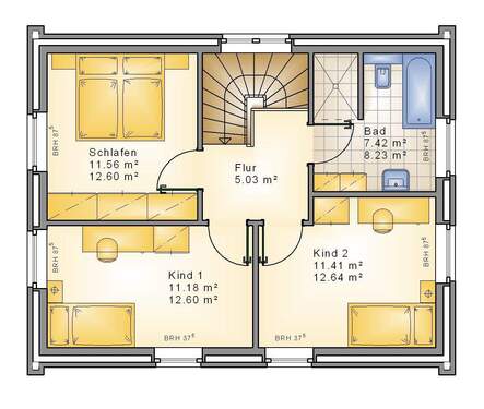 Dachgeschoss - Einfamilienhaus mit 107,00 m² in Oldenburg / Alexandersfeld zum Kaufen