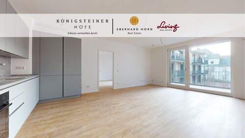 Wohn & Essbereich - Chic Living in 3 Zimmer-Wohnung mit Bad en Suite & EBK 