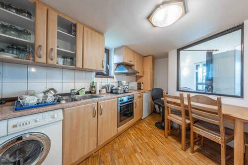 Die Küche der Wohnung - 