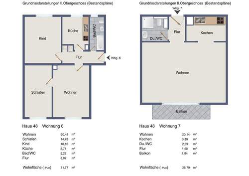 Bestandspläne II. OG. - 