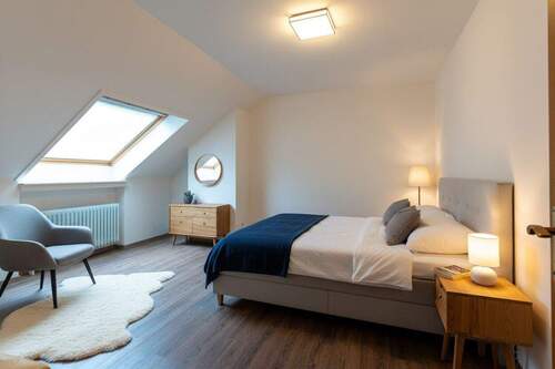 Elternschlafzimmer virtuell möbliert - 