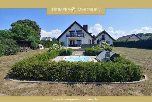 Truemper-Immobilien-Polen Wolin Haus am See-Titelbild - Großzügiges Anwesen am Wasser: Wohnhaus Gästeapartments und Scheune auf ca. 2.500 m2 Grundstück
